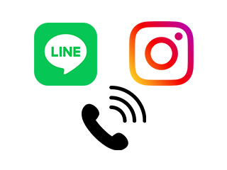 LINE・INSTAGRAM・PHONEのアイコン